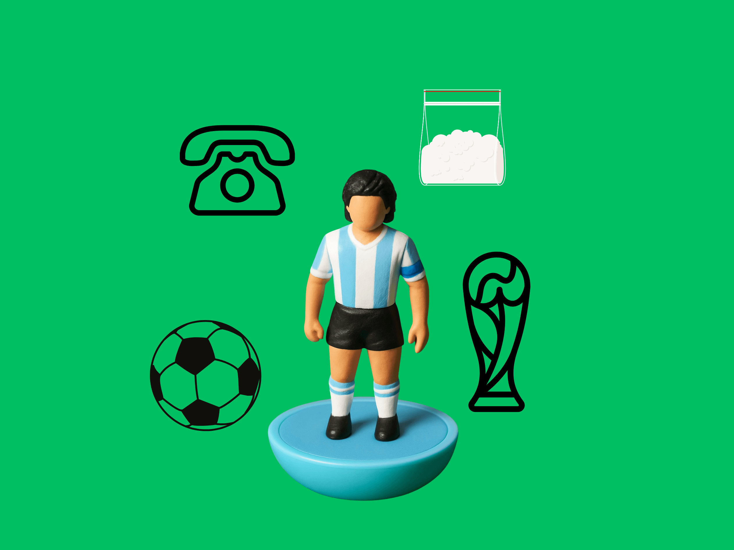 Maradona: Messi but backwards and in high heels